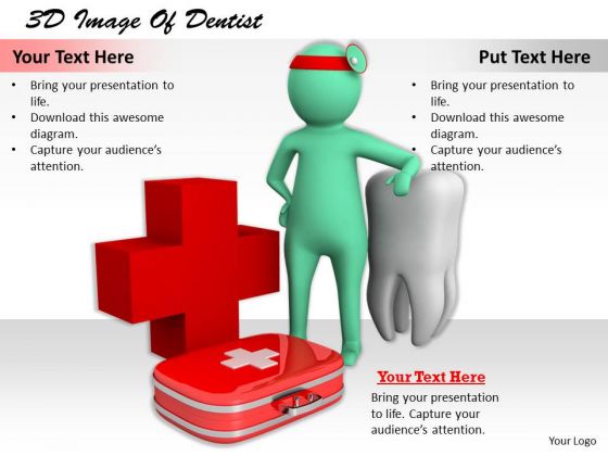 Sales Concepts 3d Image Of Dentist Characters
