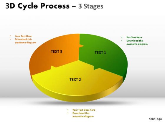 Sales Diagram 3d Cycle Templates Process Three Flow Chart 3 Stages Business Cycle Diagram