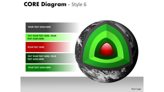 Sales Diagram Core Diagram Diagonal Cut Marketing Diagram