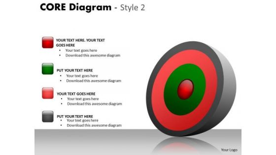 Sales Diagram Core Diagram With Icons Strategic Management