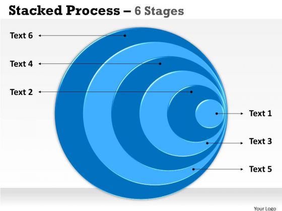 Sales Diagram Stacked Blue Graphics 6 Stages Strategic Management