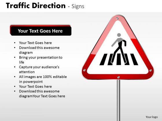 Sales Diagram Traffic Direction Signs Business Cycle Diagram