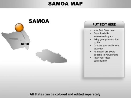 Samoa Country PowerPoint Maps