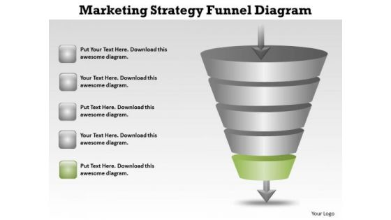 Sample Business PowerPoint Presentations Marketing Strategy Funnel Diagram Slides