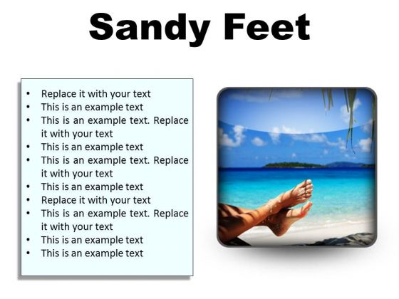 Sandy Feet Nature PowerPoint Presentation Slides S