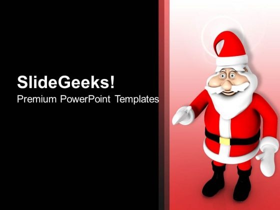 Santa Clause Will Come This Christmas PowerPoint Templates Ppt Backgrounds For Slides 0413