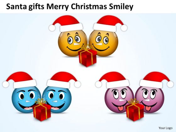 Santa Gifts Merry Christmas Smiley What Are Business Requirements PowerPoint Slides