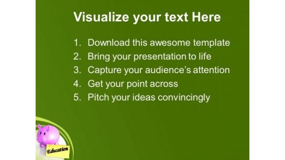 Save Money For Education PowerPoint Templates Ppt Backgrounds For Slides 0513