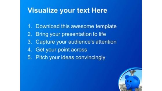Save Money In Piggy Bank Profit Business PowerPoint Templates And PowerPoint Themes 0812