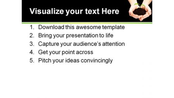 Save The Plant Environment PowerPoint Template 0810