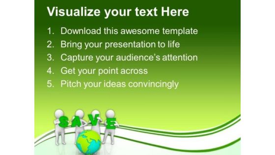 Save Your Planet Earth PowerPoint Templates Ppt Backgrounds For Slides 0713
