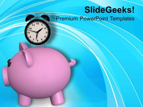 Saving Is Depend On Time PowerPoint Templates Ppt Backgrounds For Slides 0513