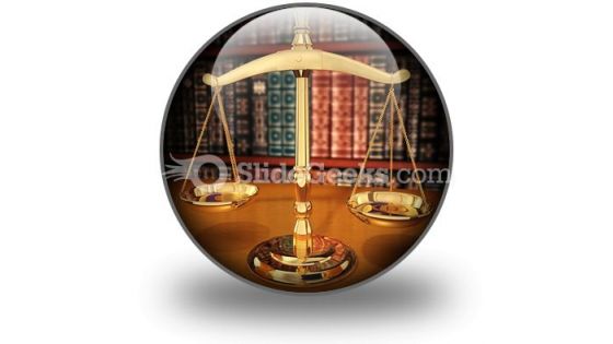 Scales Of Justice PowerPoint Icon C