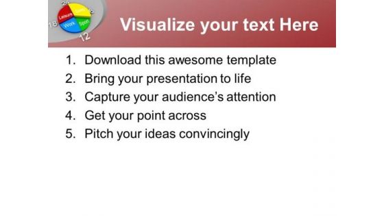Schedule For Leisure Work Entertainment PowerPoint Templates Ppt Backgrounds For Slides 0513