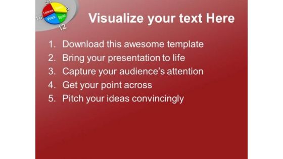 Schedule For Leisure Work Entertainment PowerPoint Templates Ppt Backgrounds For Slides 0513
