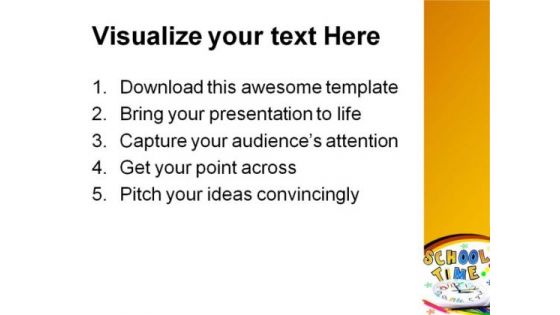 School01 Time Education PowerPoint Template 1110
