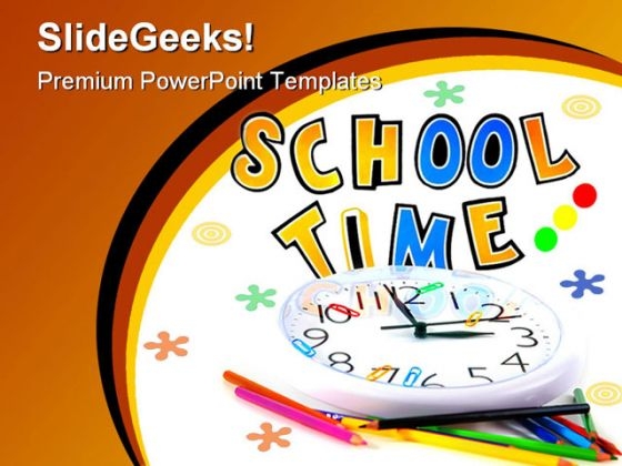 School01 Time Education PowerPoint Template 1110