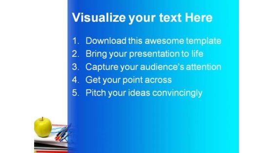School Accessories Education PowerPoint Backgrounds And Templates 1210