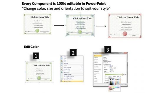School Award Certificate PowerPoint Templates