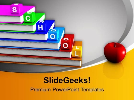 School Blocks And Books Education PowerPoint Templates Ppt Background For Slides 1112