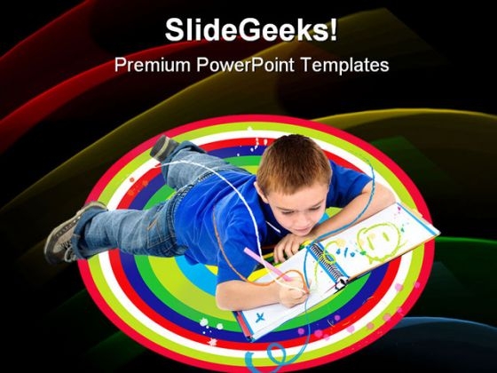 School Boy Education PowerPoint Backgrounds And Templates 1210