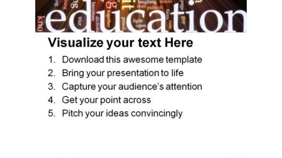 School Education PowerPoint Template 0810
