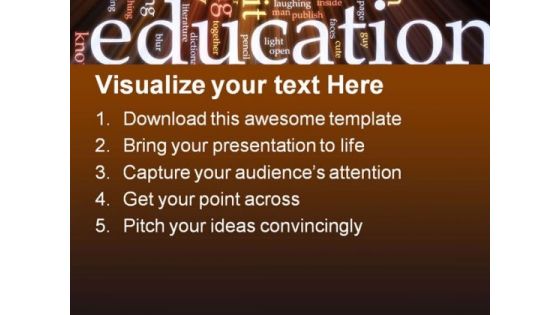 School Education PowerPoint Template 0810