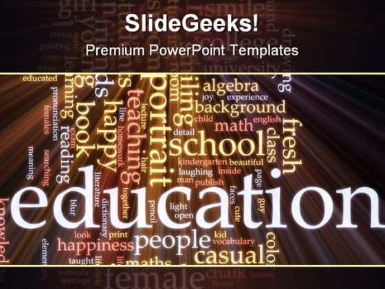 School Education PowerPoint Template 0810