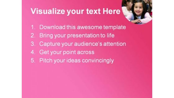 School Girl Education PowerPoint Backgrounds And Templates 1210