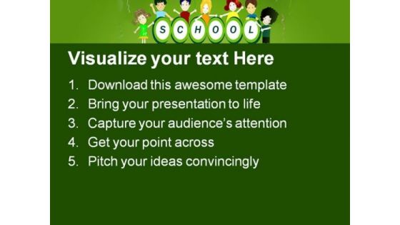 School Party Children PowerPoint Backgrounds And Templates 1210