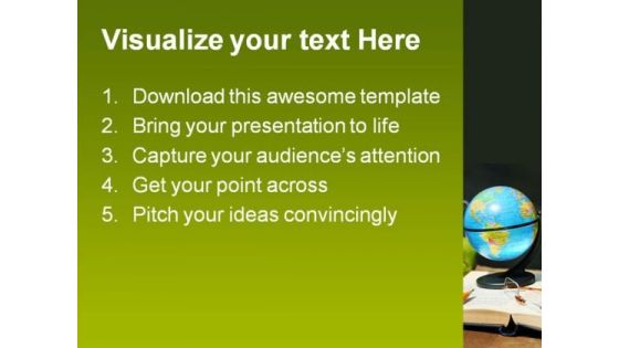 School Studies Education PowerPoint Template 1110