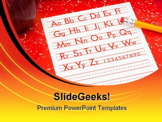 School Work Education PowerPoint Backgrounds And Templates 1210