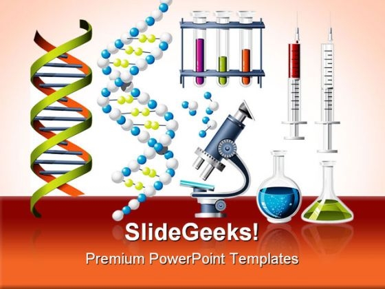 Science And Genetics Icons Medical PowerPoint Templates And PowerPoint Backgrounds 0811