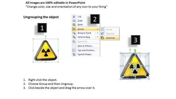 Science Nuclear Power Warning Signs Triangle PowerPoint Slides And Ppt Diagram Templates