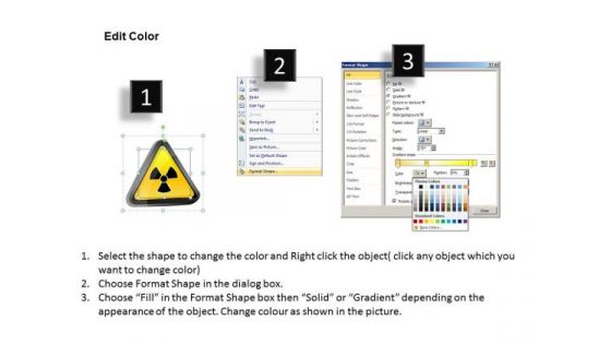 Science Nuclear Power Warning Signs Triangle PowerPoint Slides And Ppt Diagram Templates