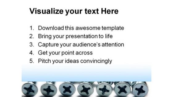 Screws Industrial PowerPoint Themes And PowerPoint Slides 0711