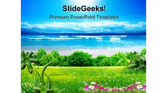 Sea Nature Background PowerPoint Themes And PowerPoint Slides 0711