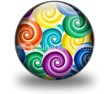Seamless Vivid Swirl Pattern PowerPoint Icon C