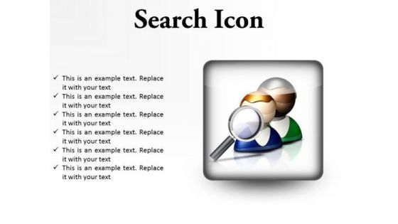 Search Icon Business PowerPoint Presentation Slides S