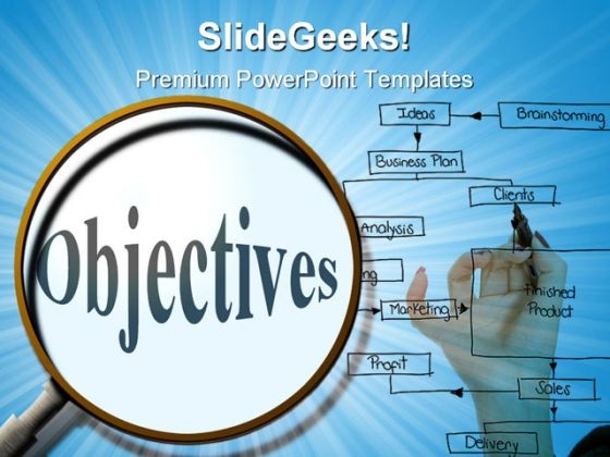 Search Objectives Business PowerPoint Templates And PowerPoint Backgrounds 0711