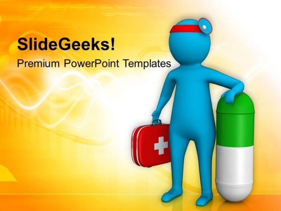 Select Right Doctor And Pills Health Concept PowerPoint Templates Ppt Backgrounds For Slides 0713