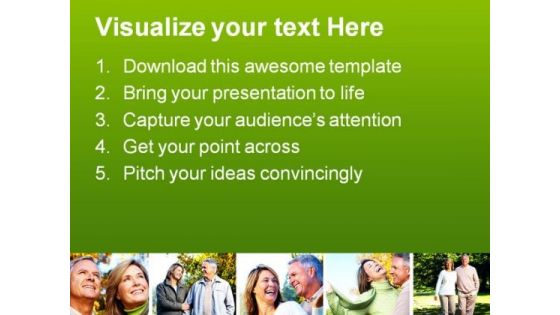 Senior Couples Lifestyle PowerPoint Themes And PowerPoint Slides 0411