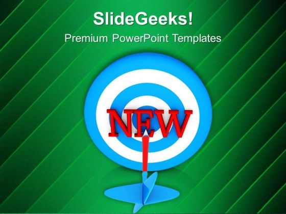 Set New Target In Business PowerPoint Templates Ppt Backgrounds For Slides 0413