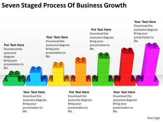 Seven Staged Process Of Business Growth Ppt Exit Strategy Plan PowerPoint Templates