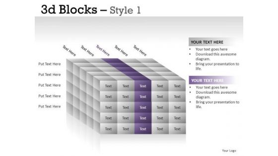 Shadow 3d Blocks 1 PowerPoint Slides And Ppt Diagram Templates