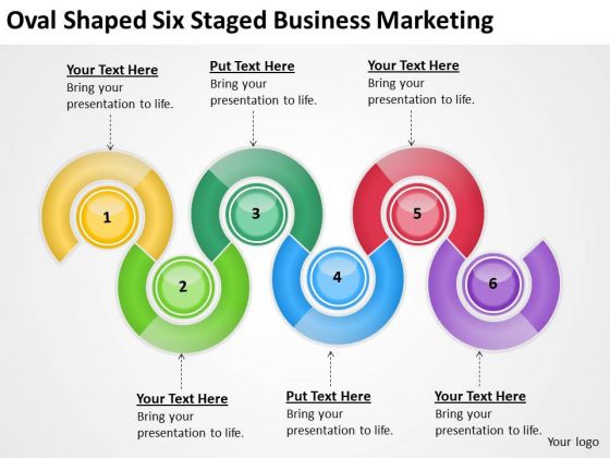 Shaped Six Staged Business Marketing Ppt Startup Plan Template PowerPoint Templates