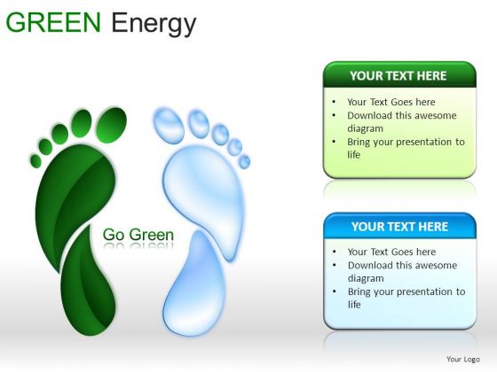 Shapes Green Energy PowerPoint Slides And Ppt Diagrams Templates