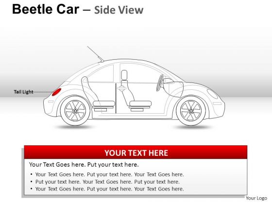 Shapes Red Beetle Car PowerPoint Slides And Ppt Diagram Templates