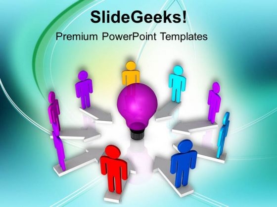 Share The Concept With Team PowerPoint Templates Ppt Backgrounds For Slides 0513