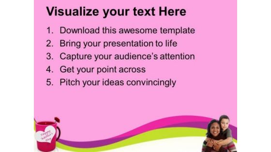 Show Your Love To Mom Happy Mothers Day PowerPoint Templates Ppt Backgrounds For Slides 0513